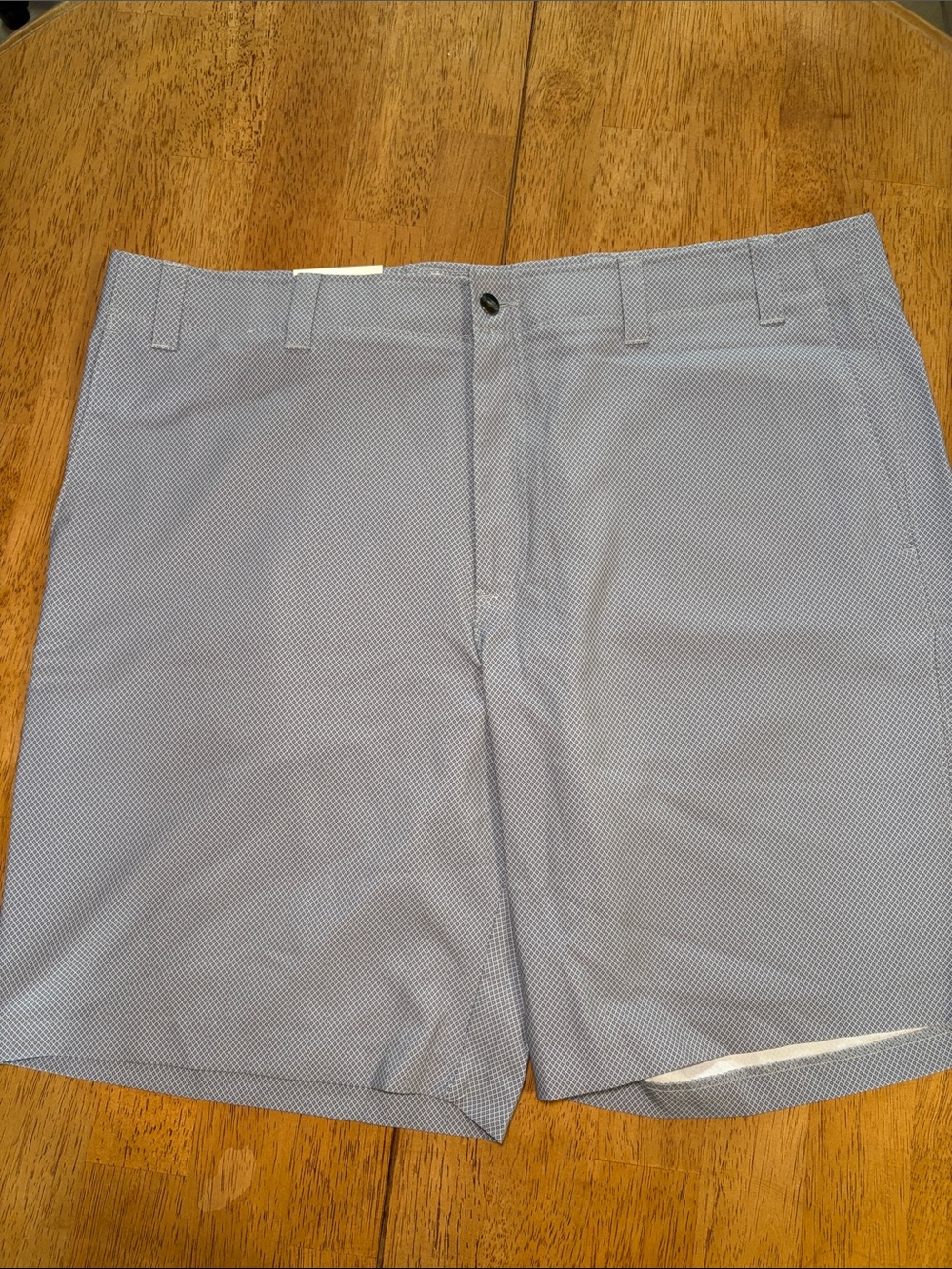 Callaway Light Blue Micro-Pattern Flat-Front Golf Shorts